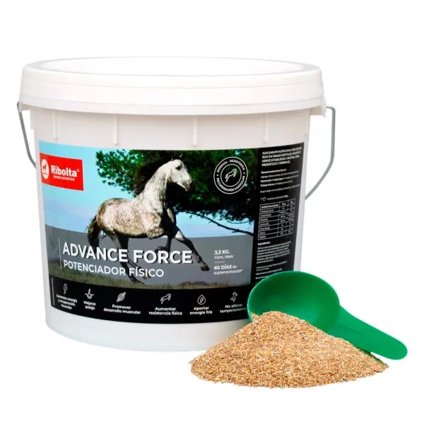 Advance force 1.65 kg Potenciador Físico Equino | Máxima Energía Fría, Desarrollo Muscular y Brillo de Pelaje