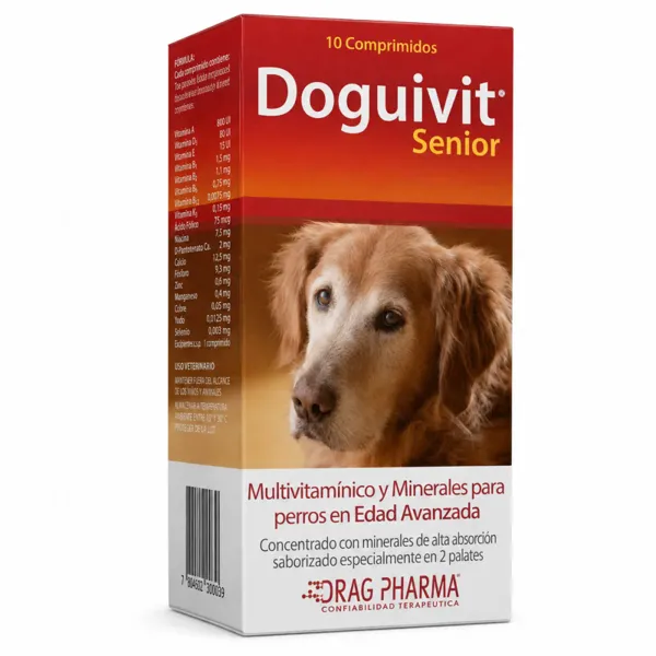 Doguivit Senior Multivitamínico con Condroitina 60 Comprimidos