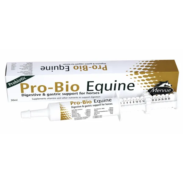 Mervue ProBio Equine Pasta Oral con Levadura Viva y MOS 30 mL
