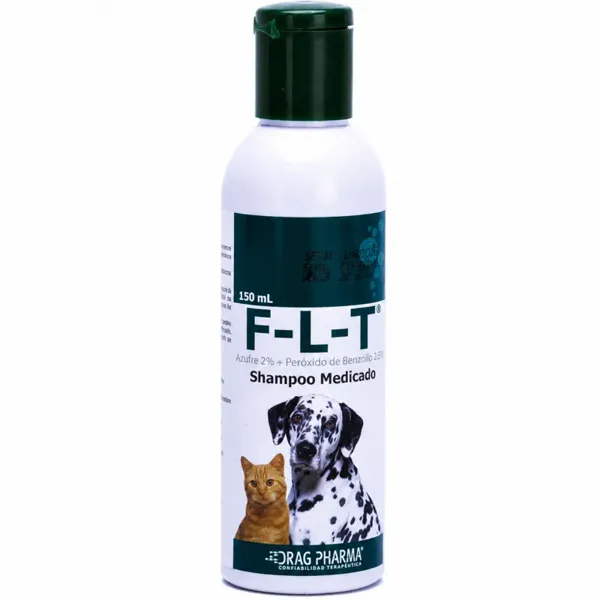 Drag Pharma F-L-T Shampoo Peróxido de Benzoílo y Azufre 150 mL