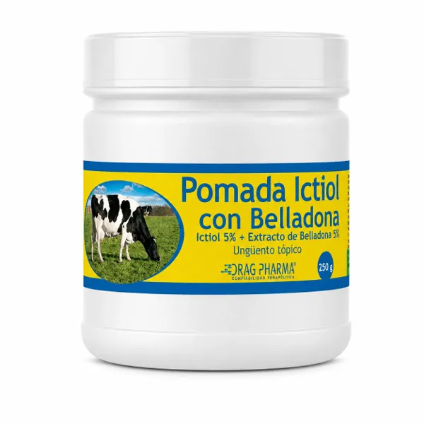 Drag Pharma Pomada Ictiol con Belladona 250 g Uso Tópico Animal