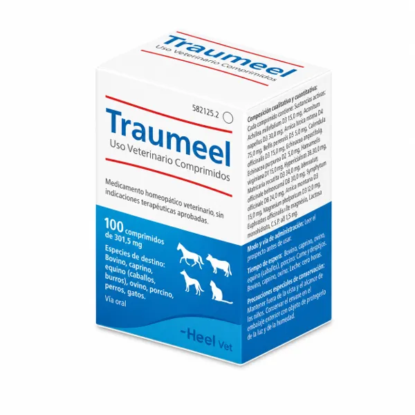 Heel Traumeel Uso Veterinario 100 Comprimidos Homeopático Animal