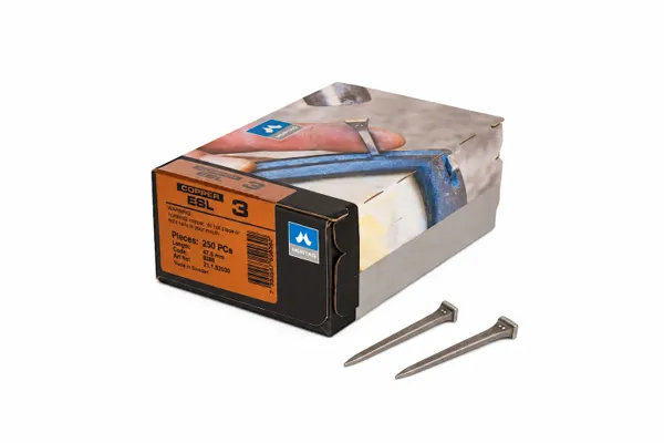 Mustad Copper ESL 3 Clavos de Herrador Cobreados Caja 250 Unidades