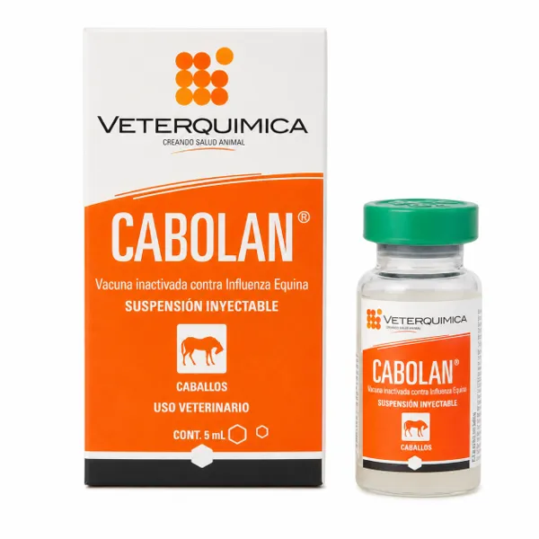 Veterquímica Cabolan Vacuna Influenza Equina 5 Dosis