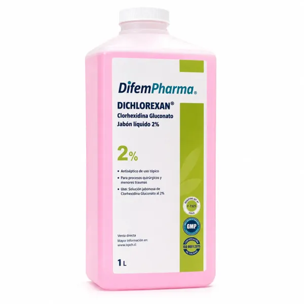 Difem Dichlorexan Clorhexidina 2% Solución Jabonosa 1 Litro