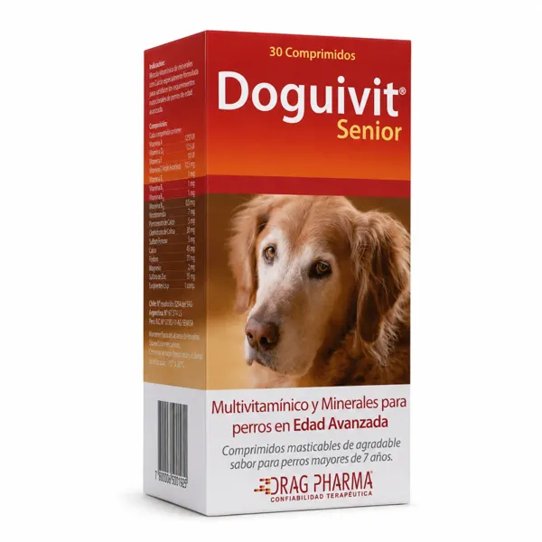 Doguivit Senior Multivitamínico con Condroitina 30 Comprimidos