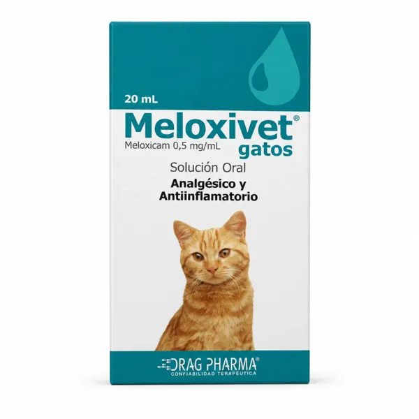 Drag Pharma Meloxivet Gatos Meloxicam 0,5 mg/mL Solución Oral 20 mL