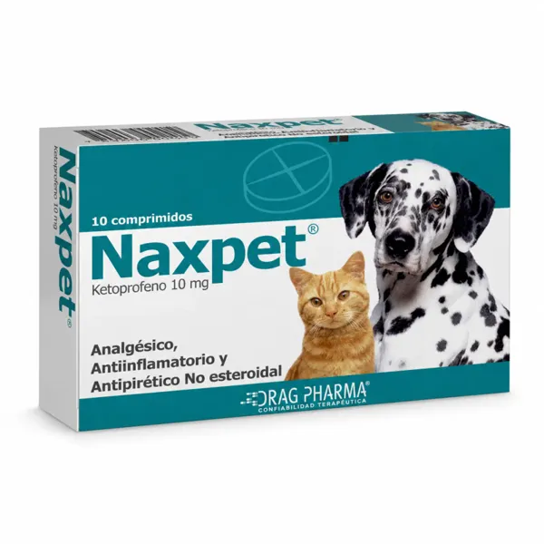 Drag Pharma Naxpet Ketoprofeno 10 mg 10 Comprimidos Perros y Gatos