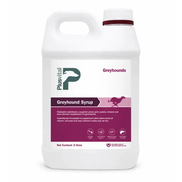 Plusvital Greyhound Syrup Multivitamínico para Galgos 2 L