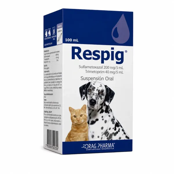 Drag Pharma Respig Sulfametoxazol y Trimetoprim Suspensión Oral 100 mL