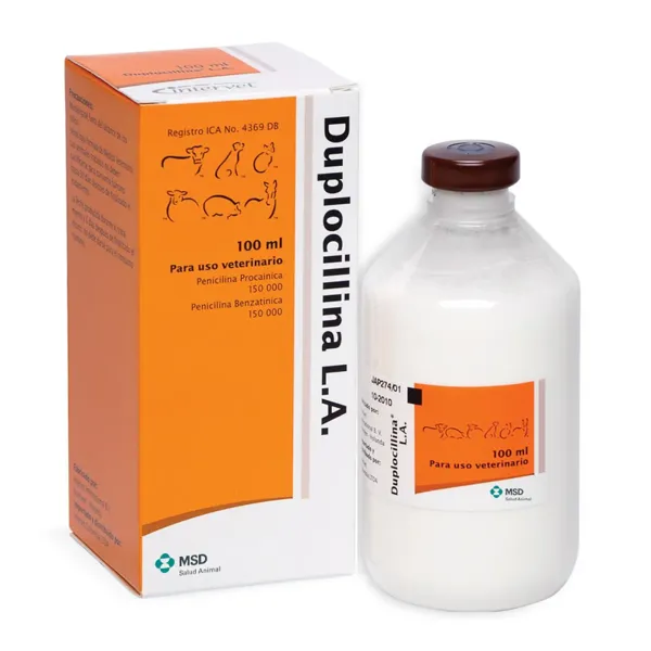MSD Duplocilline Penicilina G Suspensión Inyectable 100 mL